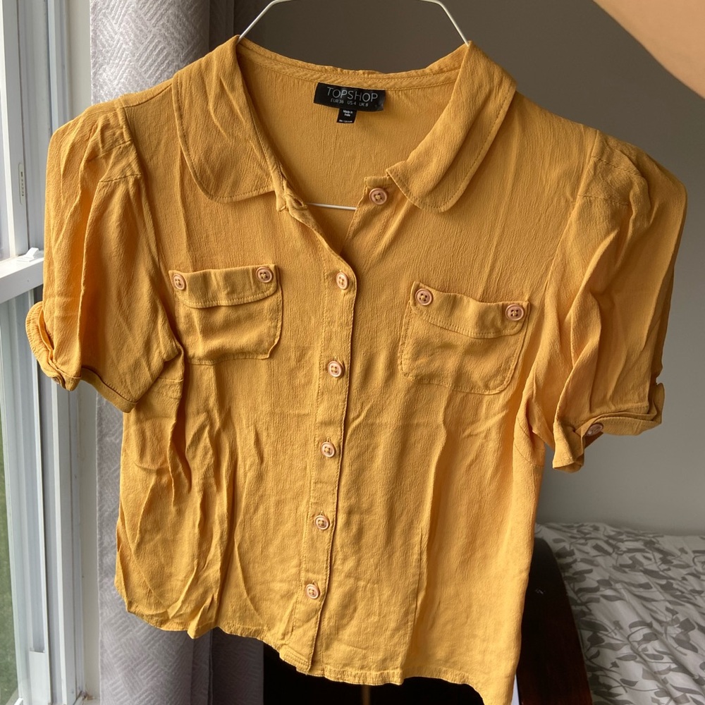TOP SHOP yellow top